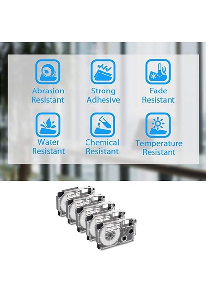 Paket 9mm Siyah Beyaz Etiket Bant Etiketleme Makinesi -120 -60 -100 KL750B KL750 KL7200 Etiketleme Makineleri ile Uyumlu (Yurt Dışından) indirimleri