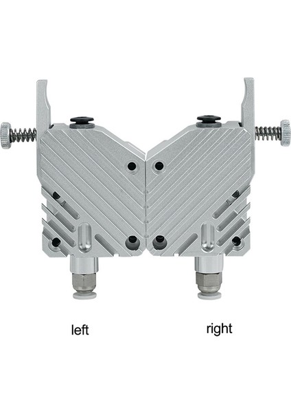 Ekstruder Için Klonlanmış Bowden Için Tüm Metal Çift Tahrikli Ekstruder Sol D9 CR10 Mk3 3 Prusa(Gümüş) (Yurt Dışından)