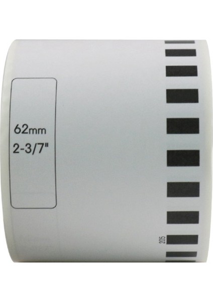 5 Dolum Rulosu Uyumlu -22205 Etiket 62MMX30.48M Brother Etiket Yazıcısı Beyaz Kağıt Için Sürekli Uyumlu DK22205 (Yurt Dışından) fiyatları