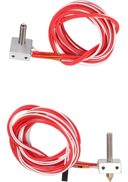 3D Yazıcı V6 Isıtma Alüminyum Blok + 2 Pinli Termistör + Seramik Isıtıcı 12V 40W V6 Isıtma Alüminyum Blok Kiti (Yurt Dışından)