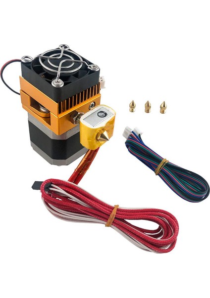 Mk8 Ekstruder Hotend Kiti ile 0.2/0.3/0.4/0.5mm Meme Baskı Kafası Prusa I3 Reprap Dıy 3D Yazıcı (Yurt Dışından)