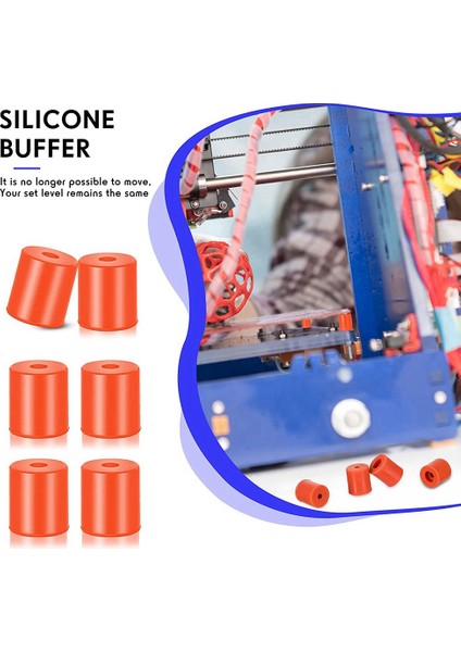 12 Adet 3D Yazıcı Heatbed Parçaları Silikon Tesviye Katı Yatak Montajlı Isıya Dayanıklı -10 3 Connect ile Uyumlu (Yurt Dışından) indirimleri