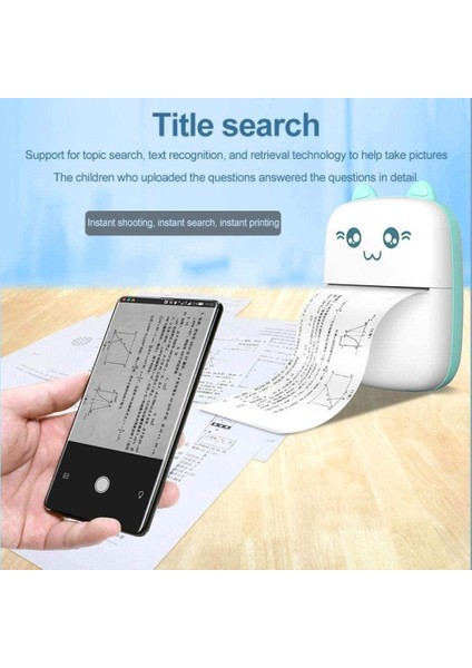 Mini Termal Yazıcı Çocuklar Için Yanlış Sorular Bluetooth Yazıcı Çocukların Eğitimi ve Öğrenimi Için Uygundur Pembe (Yurt Dışından) fiyatları
