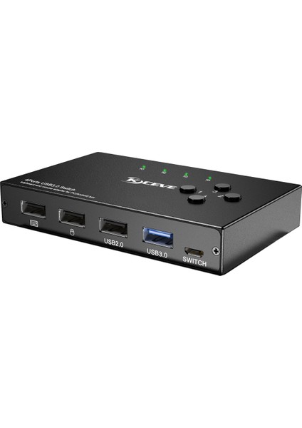 4 Bağlantı Noktalı Usb3.0 Paylaşıcı Anahtarı USB Kvm Switcher Klavye Fare Yazıcısı Için Denetleyici Pc Paylaşımı Ayırıcı ile (Yurt Dışından)