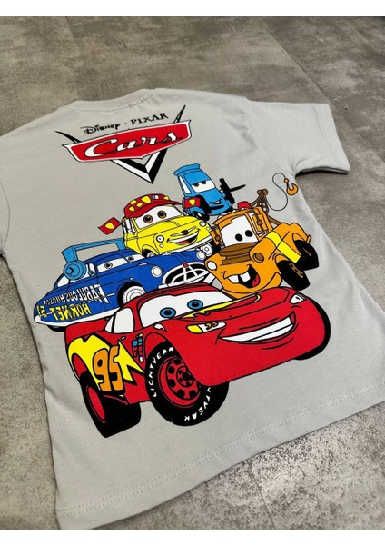 Disney Pixar Cars Baskılı Kısa Kollu Eşofman Takımı modelleri