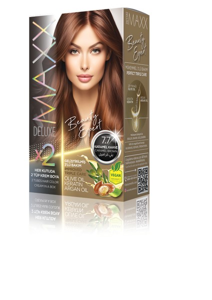 BEAUTY EXPERT 7.7 Karamel Kahve Set Boya
