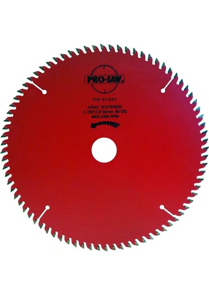 Prosaw Pro-Saw Teflonlu Testere 250X30.0 mm