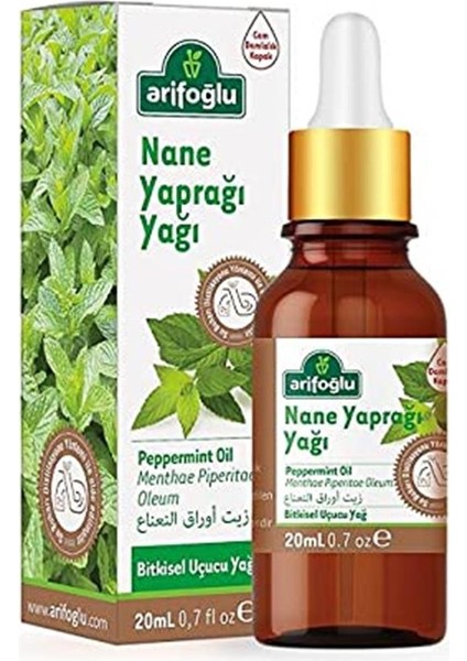 Nane Yaprağı Yağı 20ML Bitkisel Uçucu Yağ Cilt Bakım Etkisi ile Unisex Kullanıma Uygun