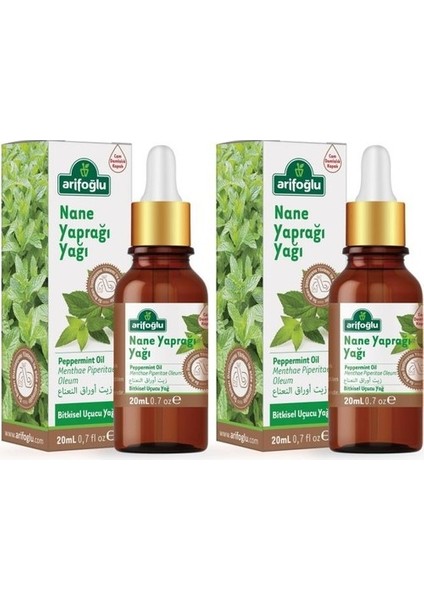 Nane Yaprağı Yağı 20 ml 2 'li Set