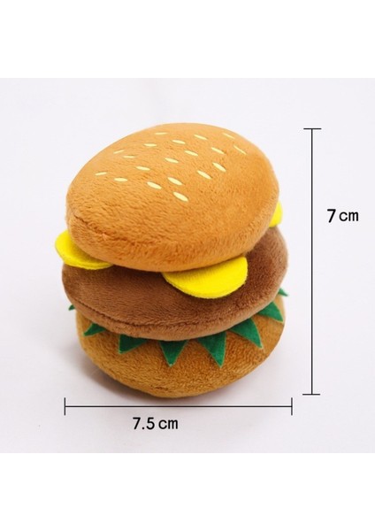 Hamburger Şekilli Köpek Peluş Sesli Oyuncak (Yurt Dışından) fiyatları