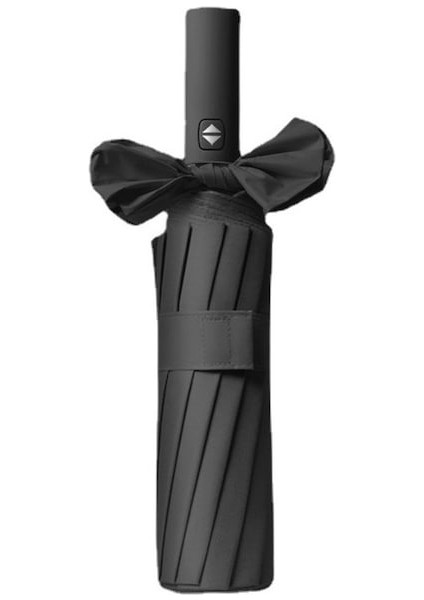 12 Kemikli Tam Otomatik Katlanır Şemsiye-Siyah (Yurt Dışından) indirimleri