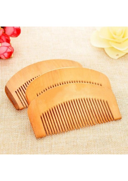 2021 Nieuwe Praktische Natuurlijke Grove Perzik Hout Geen-Statische Masaj Haar Mahonie Kam Makyaj Araçları Maquiagem 1 Adet (Yurt Dışından)