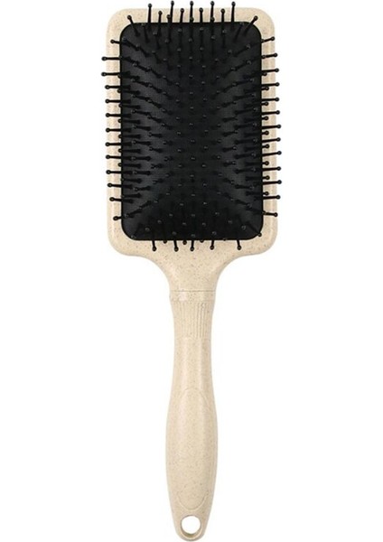 Saç Fırçası Saç Derisi Masaj Tarak Doğal Buğday Samanı Kadın Kıvırcık Detangle Saç Fırçası Salon Kuaförlük Şekillendirici Araçları (Yurt Dışından)