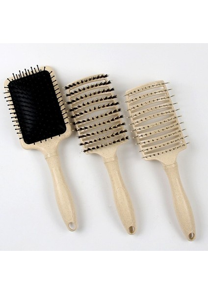 Saç Fırçası Saç Derisi Masaj Tarak Doğal Buğday Samanı Kadın Kıvırcık Detangle Saç Fırçası Salon Kuaförlük Şekillendirici Araçları (Yurt Dışından) modelleri