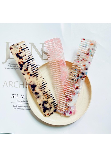 18CM Asetat Saç Tarak Renkli Kuaförlük Tarak Anti-Statik Saç Fırçası Kadın Kızlar Için Saç Şekillendirici Aracı Yeni Varış (Yurt Dışından)