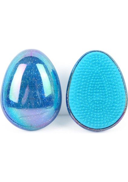 Yumurta Şekli Glitter Anti Statik Masaj Saç Fırçası Arapsaçı Düz Saç Fırçası Anti-Düğüm Saç Yumuşatma Tarak Şekillendirici Araçları (Yurt Dışından)