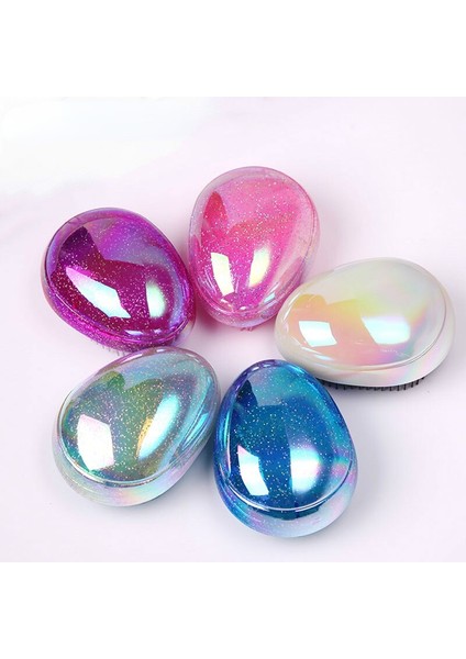 Yumurta Şekli Glitter Anti Statik Masaj Saç Fırçası Arapsaçı Düz Saç Fırçası Anti-Düğüm Saç Yumuşatma Tarak Şekillendirici Araçları (Yurt Dışından) fiyatları