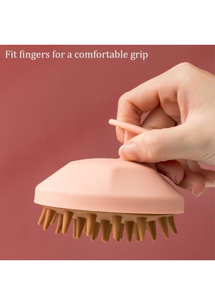 Taşınabilir Kafa Derisi Silikon Şampuan Fırçası Saç Yıkama Tarak Duş Masaj Bakım Aracı (Yurt Dışından) indirimleri