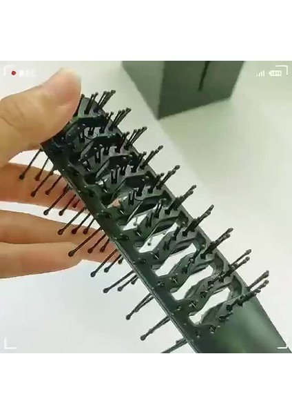 Plastik Kaburga Tarağı Çift Taraflı Tarak Iç Toka Şekli Pürüzsüz Saç Tarağı Içi Boş On Sıralı Tarak Erkek Yağı Kafa Arka Saç Tarağı (Yurt Dışından)