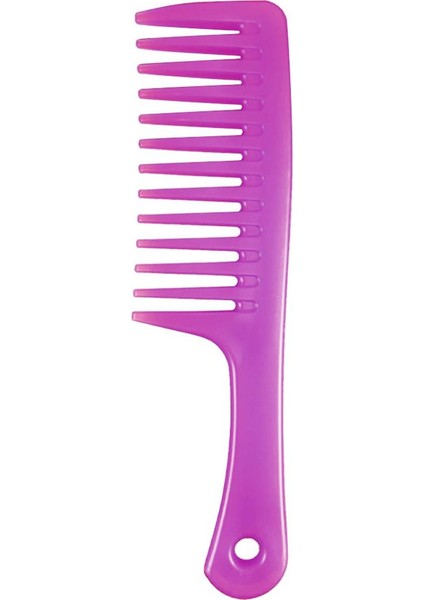 Adet Anti-Statik Büyük Geniş Diş Tarak Kuaförlük Tarak Kadın Asılı Delik Kolu Kavrama Kıvırcık Saç Saç Fırçası Güzellik Saç Tarak (Yurt Dışından)