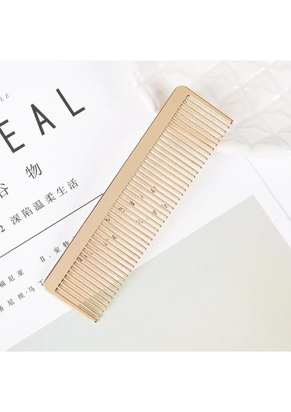 Iskandinav Tarzı Altın Retro Metal Tarak Saç Tarak Profesyonel Kuaförlük Tarak Saç Kesme Tarağı (Yurt Dışından) modelleri