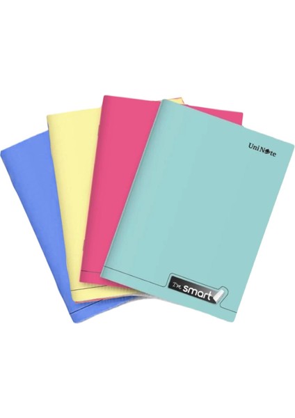 Im Smart A4 80 Yaprak Plastik Kapak Dikişli Defter 4 Çizgili+4 Kareli