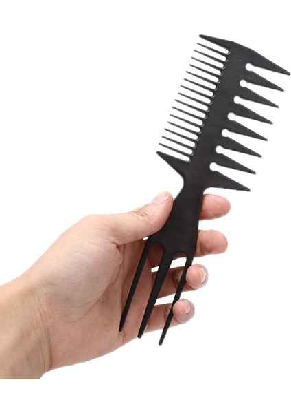 Profesyonel Çift Taraflı Diş Taraklar Berber Saç Boyama Kesme Boyama Fırçası Balık Kılçığı Şekli Saç Fırçası Adam Saç Şekillendirici Aracı (Yurt Dışından)