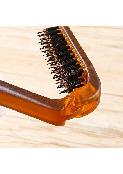 Amber Katlanır Tarak Domuzu Kıl Saç Fırçası Taşınabilir Şekillendirici Aracı Salon Seyahat (Yurt Dışından) fırsatları