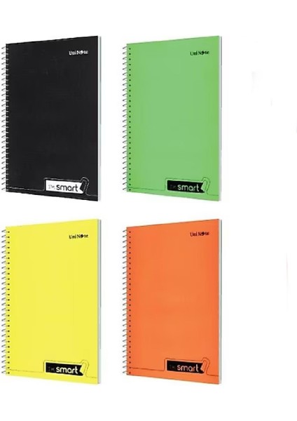 Im Smart A4 96 Yaprak Plastik Kapak Spiralli Defter 4 Çizgili+4 Kareli