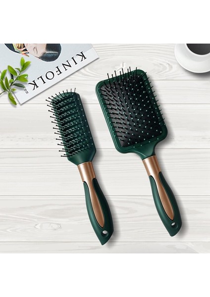 Hava Yastığı Tarak Kadın Masaj Tarağı Koyu Yeşil Elastik Boya Hava Yastığı Tarak Bayan Pürüzsüz Saç Anyon Kıvırcık Saç Tarağı (Yurt Dışından) fiyatları