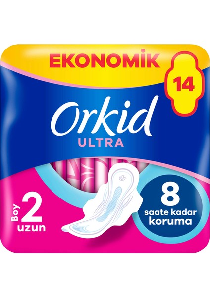 Ultra Extra Uzun 14 Adet Ekonomik Paket Hijyenik Ped