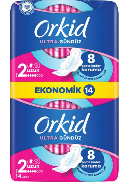 Ultra Extra Uzun 14 Adet Ekonomik Paket Hijyenik Ped