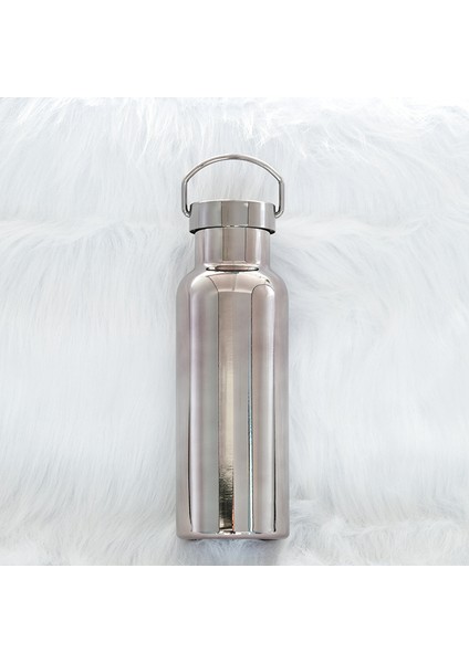 Paslanmaz Çelik Termos Taşınabilir Spor Su Şişesi Elektroliz Orta Ağızlı Açık Araba Su Bardağı (Yurt Dışından)