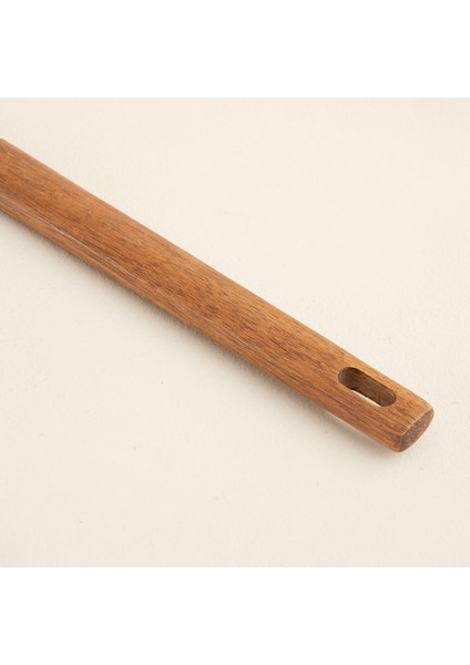 Agni Akasya Delikli Spatula 31 cm Natural