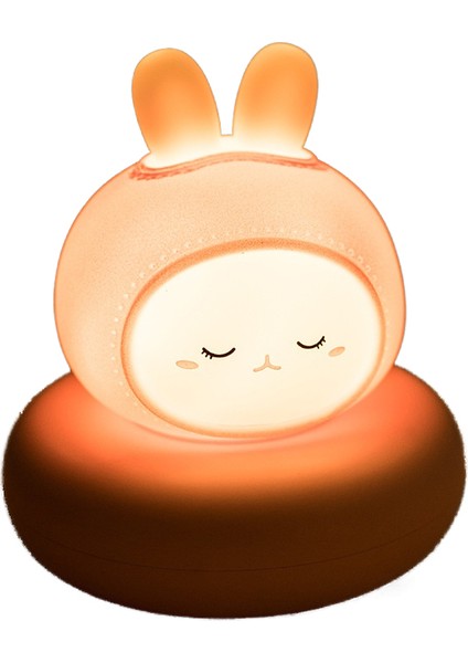 Kedi Gece Lambası USB Şarj Edilebilir Gece Lambası Çocuk Uyku Lambası Ördek Pat Lambası (Yurt Dışından)