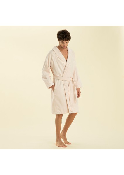 Solid Unisex Bornoz Pudra modelleri