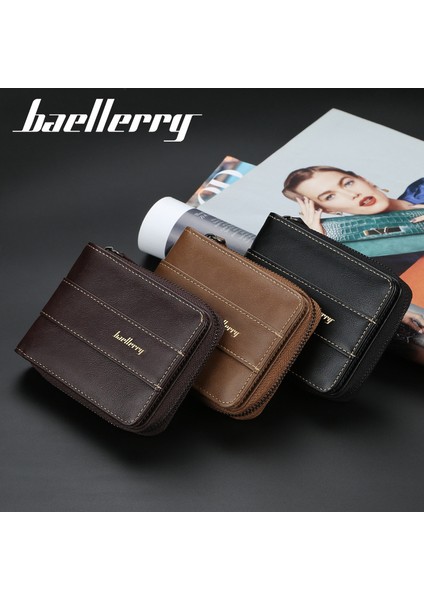 Erkek Avrupa ve Amerikan Pu Fermuarlı Bozuk Para Cüzdanı (Yurt Dışından) modelleri