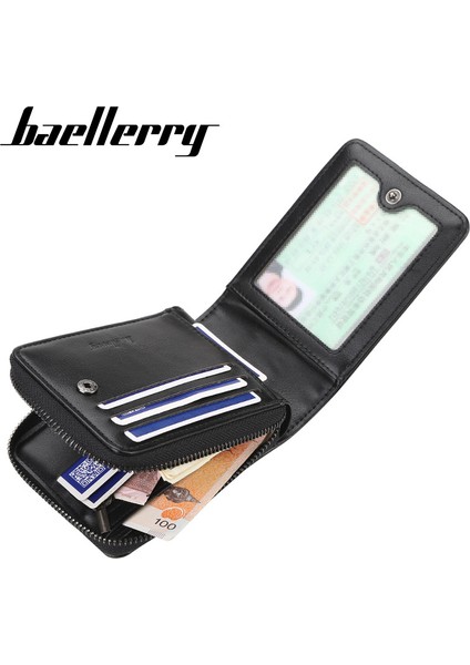 Erkek Avrupa ve Amerikan Pu Fermuarlı Bozuk Para Cüzdanı (Yurt Dışından) fırsatları