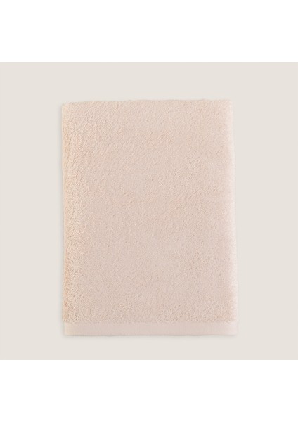 Solid Banyo Havlusu 85X150 cm Pudra