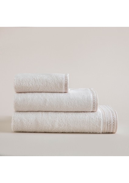 Velena Banyo Havlusu 85X150 cm Ekru