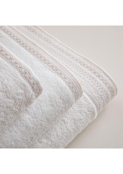 Velena Banyo Havlusu 85X150 cm Ekru