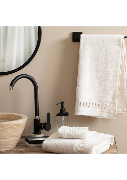Branda Banyo Havlusu 85*150 cm Ekru