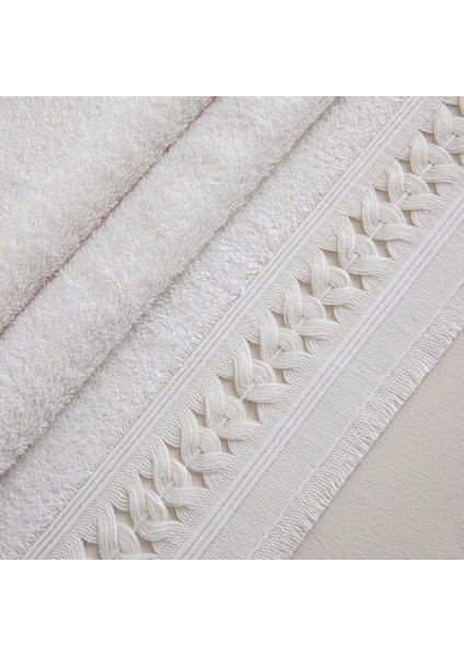 Branda Banyo Havlusu 85*150 cm Ekru