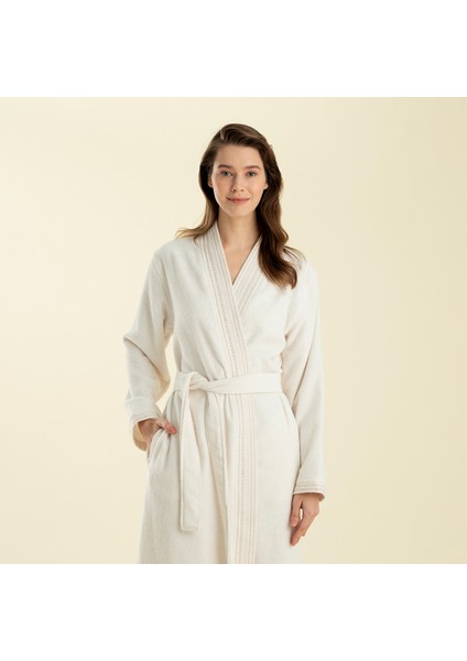Velena Unısex Bornoz Ekru fırsatları