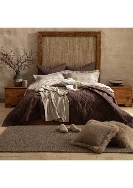 Forrest Nevresim Seti Ekstra King Size 260X220 cm Kahve