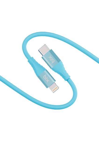 BXSC1CL 60W Type-C To Lightning Silikon Şarj ve Data Kablosu 1.2 Metre