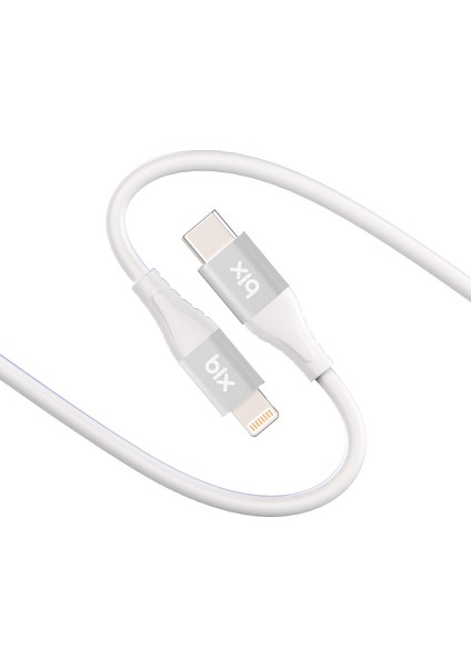 BXSC1CL 60W Type-C To Lightning Silikon Şarj ve Data Kablosu 1.2 Metre