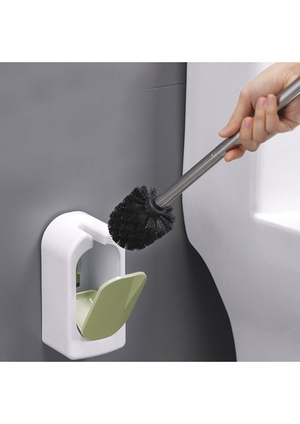 Yumuşak Kürk Uzun Saplı Tuvalet Fırçası Seti (Yurt Dışından)