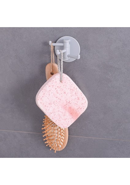 3pcs 3 Kanca Döndürülebilir Banyo Macun Duvar Kancası (Yurt Dışından)
