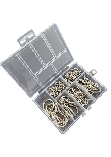 75PCS /kutu Vidalı Tavan Kancası Seti Ev Depolama Fincanı Kanca (Yurt Dışından)